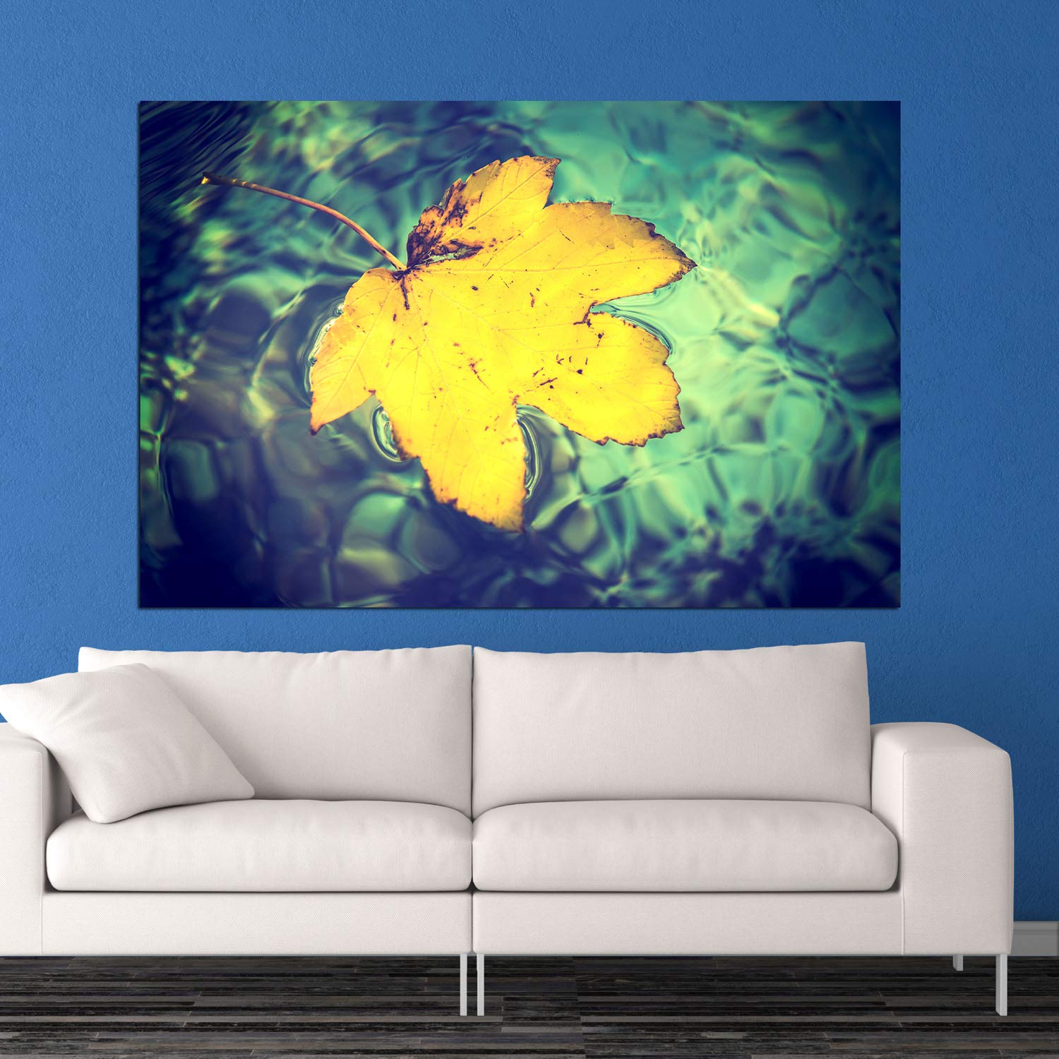 inep-b083y4n8r4-leaf-in-water_-unframed-nature-art-wall-art-to-make-waves-displayed-on-a-bright-living-room-wall.jpeg